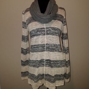 ND Grey/Tan Blouse with complementary Scarf